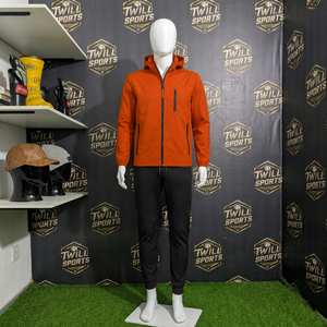 Chaqueta con Capucha Personalizada Unisex de Tejido Softshell, Impermeable, Cortavientos, para Exteriores, Táctica, de Trabajo, OEM, ODM, Lisa, Teñida, con Cremallera Frontal - Product Image 4