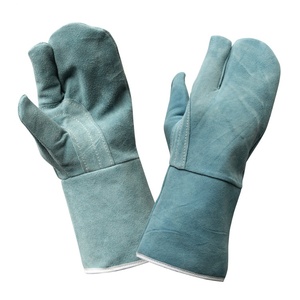 Gants de travail en cuir résistants à la chaleur avec logo personnalisé, manches longues, protection contre les flammes, gants industriels, chasse LGW-0046 - Product Image 3