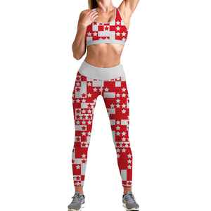 Conjunto deportivo de dos piezas para mujer, leggings de cintura alta sin costuras, ropa de gimnasio para entrenamiento. - Product Image 4