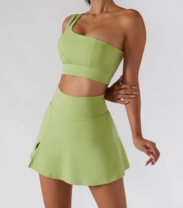 Vêtements de sport de yoga respirants imprimés écologiques à manches longues, compression, couleur unie, chauds, pour l'entraînement, taille élastique, légers, coupe-vent - Product Image 5