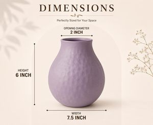 Vase en métal martelé de qualité supérieure, couleur violette, idéal pour la décoration intérieure et les événements, à vendre - Product Image 2