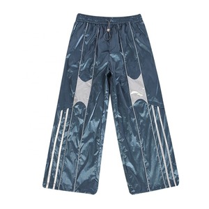 Custom <b>Men's</b> Shiny Nylon Windbreaker Tracksuit Zip Up <b>Jacket</b> and Jogger Set Sportswear - Product Image 6
