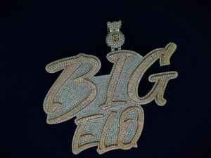 Colgante Iced Out VVS de Moissanita Bicolor Plata 925 Bañado en Oro 18k con Letra Personalizada Estilo Hip Hop y Bolsa de Dinero para Hombre - Product Image 2