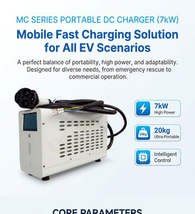 Cargador Portátil para Vehículos Eléctricos de 7kW, Estación de Carga Rápida CC, Solución de Carga Rápida CCS2 para Todos los Escenarios - Product Image 1