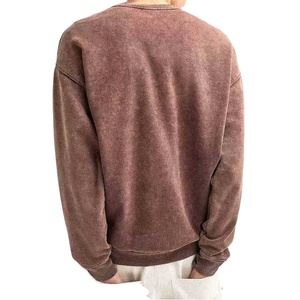Sudadera Nueva Unisex de Invierno con Bordado 3D, 350gsm, Estilo Vintage Lavado, Cuello Redondo, Hombros Caídos, 100% Algodón - Product Image 3