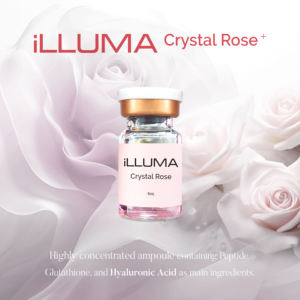 ILLUMA Crystal Rose + | Booster coréen pour la peau avec peptides et HA pour un éclat, une hydratation en profondeur, un raffermissement et une réduction des rides - Product Image 2