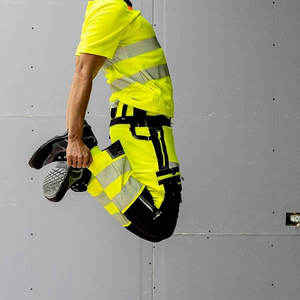 Camiseta de Seguridad de Alta Visibilidad Nueva, Económica y Lista para Enviar, Ropa de Trabajo Transpirable para Hombre, Camiseta Polo Reflectante de Manga Corta - Product Image 5