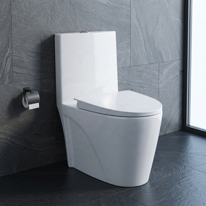 Inodoro de Cerámica de Una Pieza Cuadrado Premium con Sistema de Doble Descarga para Proyectos Residenciales y Villas de Lujo - Product Image 6