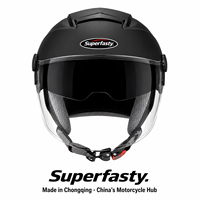 Casque de moto universel quatre saisons pour jeunes, double visière, fermeture rapide, ABS personnalisé, ouvert, idéal pour la conduite sur campus scolaire