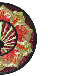 Écussons brodés personnalisés de qualité supérieure, motif floral mandala, légers, à coudre, fabriqués à la main, pour vêtements - Product Image 3