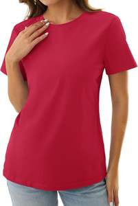 Camiseta Elegante para Mujer, Tejido Suave, Sensación Ligeras, Ajuste Transpirable, Textura Agradable, Elasticidad Suave, Comodidad Diaria, Ecológica, Secado Rápido, Moderna - Product Image 4