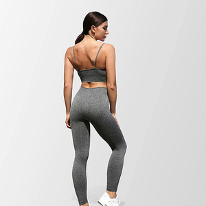 Ensemble de yoga élégant 2 pièces : short et soutien-gorge de sport pour la course, l'entraînement et le style de vie actif – Soutien-gorge de sport à maintien, séchage rapide, en Spandex/Nylon, vêtements de sport - Product Image 3