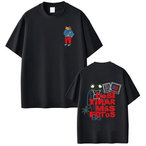 Camiseta de Hombre con Logotipo Personalizado, Diseño Sólido con Impresión Digital Frontal, Cuello Redondo, Manga Corta, 100% Algodón, Corte Regular, Estilo Casual - Product Image 3