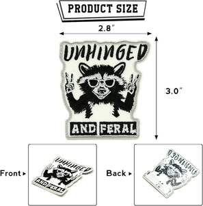 Parches Divertidos de Mapache para Mochilas, Ropa, Apliques DIY de Animales Divertidos para Gorras de Camionero, Chalecos, Chaquetas - Product Image 3