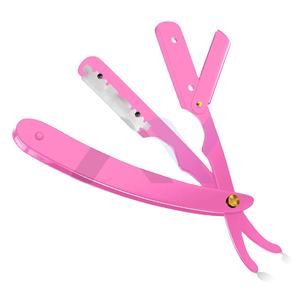 Rasoir droit professionnel pour hommes, lame en acier inoxydable durable, prise en main confortable, bord de sécurité, logo personnalisé, marque OEM - Product Image 1