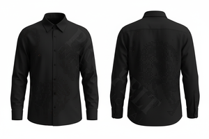 Chemise habillée de qualité supérieure à pois pour homme – Tenue décontractée ou formelle, idéale pour le travail, le bureau, vente en gros, chemise sur mesure - Product Image 2