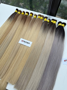 Cabello Virgen Vietnamita Nasa Hair Andy Super Double Drawn en Paquetes de 1 kg, Liso, para Colores, de 22 a 24 Pulgadas, Decolorado - Product Image 1