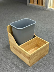 Moderno Soporte Deslizante de Madera para Basura para Armarios de Cocina, Estructura de Madera Extraíble, Fácil Instalación, Se Acepta OEM - Product Image 3