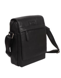 High Quality Premium Genuine <b>Leather</b> Fashion Waterproof Secure Zipper Closure Small <b>Messenger</b> Crossbody Handbag for Unisex - Product Image 4