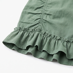 Women's Summer Solid Polyester/Cotton A-Line Frill Hem <b>Mini</b> Skirt Ruffle Detail Casual ODM Wholesale Factory Custom Logo | Low - Product Image 6
