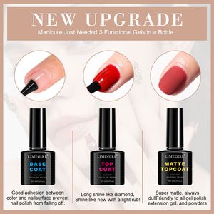LIMEGIRL Ensemble de vernis à ongles en gel 6 couleurs avec lampe UV et outils, kit parfait pour les débutants en manucure DIY - Product Image 4