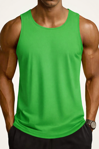 Camiseta Deportiva de Poliéster para Hombre, Chaleco sin Mangas, Camiseta de Tirantes para Gimnasio, Culturismo, Fitness, Running, Deportiva, Transpirable - Product Image 4