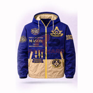 Chaqueta Cortavientos Masónica Personalizada, Ligera e Impermeable, con Logotipo Masónico Bordado, Fabricante OEM al por Mayor - Product Image 1
