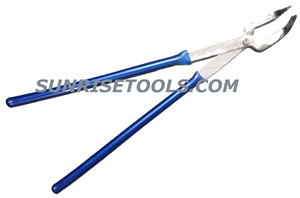 SUNTOOLS/STIPL Pince à griffes de chat avec manche bleu en acier inoxydable, outil de sertissage de bijoux avec pince à creusettes, longueurs 14"16"18"24" pour le bricolage - Product Image 2
