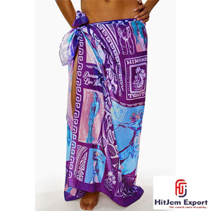 Service de fabrication textile sur mesure de paréos de plage tropicaux, sarongs hawaïens, tahitiens, fidjiens, samoans, OEM, ODM, marque privée, Inde - Product Image 2