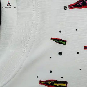 เสื้อยืดผู้ชายพิมพ์ลายประดับเพชร คุณภาพพรีเมียม ผ้าฝ้าย 100% ทรงหลวม แห้งเร็ว ระบายอากาศได้ดี - Product Image 5