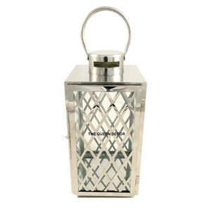 Table Top Tea Light Lantern Metal and Glass Handcrafted Votive Concrete Unique Candle <b>Jar</b> for Parties <b>Decoration</b> - Product Image 4