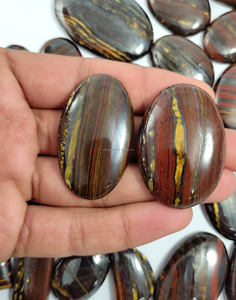 Ojo de Tigre Natural en Cabujón, Piedra Semipreciosa de Cristal, Gemas Sueltas al por Mayor, Gemas Curativas - Product Image 6