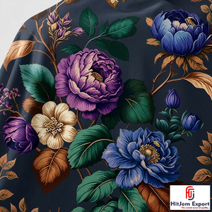 Designer Digital Printed Polyester Fabric for Garments Dresses and Home Furnishing Wholesale Supply - Product Image 3