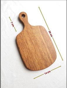 เขียงไม้พร้อมด้ามจับสีเข้มสีเข้ม - Product Image 5