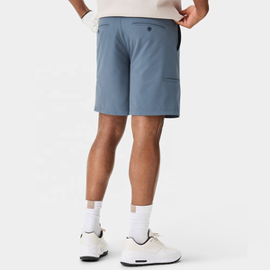 Shorts décontractés en toile pour hommes – Confortables, durables, taille haute, motif uni, respirants, coupe-vent, avec cordon de serrage – Numérique - Product Image 3