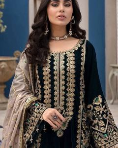 ชุดชาลวาร์ คามีซ สำหรับงานอีด งานแต่งงาน งานปาร์ตี้ริมชายหาด - เสื้อผ้าผู้หญิงที่สวยที่สุด ทำจากวัสดุวิสโคส ซึมซับความชื้น แห้งเร็ว - Product Image 3