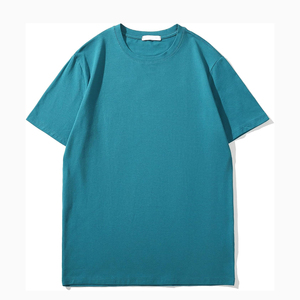 Camiseta de Alta Calidad 100% Algodón, Talla Grande, Impresión de Logotipo Personalizada, 220 g/m², Cuello Redondo, Lisa, para Hombre - Product Image 3