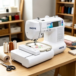 Máquina de Bordar Computarizada Doméstica de Una Cabeza y 12 Agujas, 650 RPM, para Gorras, Camisetas y Prendas Terminadas - Product Image 1