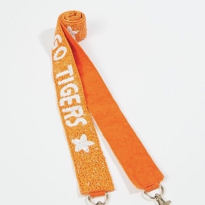 CRYSTAL CRAFT Sangles en sangle perlée colorées avec texte en relief UCF Knights USC Trojans Go Blue SFA Sacred Heart Fighting Style Tendance - Product Image 4