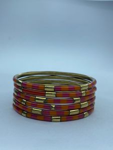 Custom Made Brass Bangles,cuffs and Bangle <b>Sets</b> Made From Resin Inlay & Embedded with <b>Coloured</b> Stones for Fashion Jewelry Stores - Product Image 6