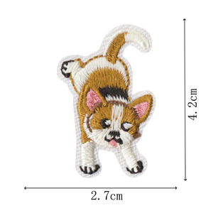 Wholesale Custom Embroidery Patches Iron On Panda Face Badge 3D Embroidered Fabric Patch for Kids Hats Bags <b>Jackets</b> DIY OEM ODM - Product Image 3