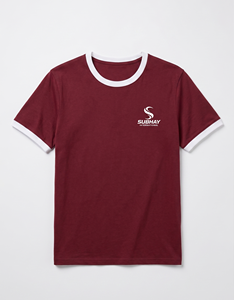 Custom Logo Men's Maroon Ringer T-<b>Shirt</b> | Premium 100% Cotton 180-220 GSM SUBHAY Summer <b>Shirts</b> - Product Image 6