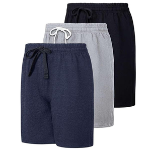 Shorts en coton pour hommes avec logo personnalisé, décontractés, taille élastique, pour l'été, de haute qualité, fournisseur en gros OEM - Product Image 5