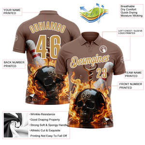 <b>Custom</b> Printed Polo Shirt Sublimation 100% Polyester Golf Sportswear Club Team Uniform OEM Wholesale Personalized Name Logo Wear - Product Image 4