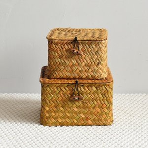Boîtes cadeaux en bois pour bougies en herbe marine, nouveau design, faites à la main, grandes et petites, boîtes de rangement pour bijoux. - Product Image 6