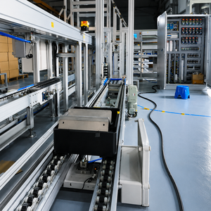 Automated Conveyor Roller Track Assembly Line Stainless Steel Frame Adjustable Speed Handling System - Product Image 1