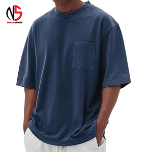เสื้อยืดผู้ชายทรงปกติ สีขาว ผ้าฝ้าย มีกระเป๋าหน้าอก แขนสั้น คอกลม สไตล์ลำลอง สีพื้น ระบายอากาศได้ดี แห้งเร็ว - Product Image 1