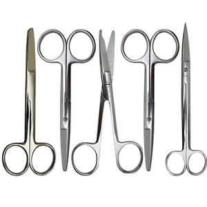 Laboratory Scissors Straight Head Elbow <b>10</b> <b>12</b> 14 16 18 20 22 25 30cm Round Headed Biological Tissue Scissors by Blush Surgical - Product Image 4