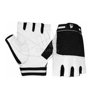 New Customized Logo Leather Outdoor Fitness Workout Gloves Half Finger for Men Weight Lifting 2026 - Product Image 2