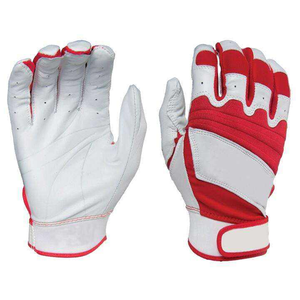 High Quality Genuine Leather Ambidextrous Breathable Baseball Batting Gloves with Hook and Loop Closure Custom Color & Design - Product Image 1